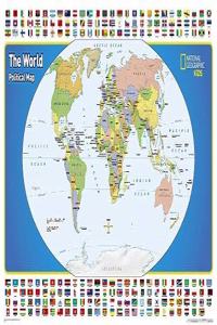 National Geographic World for Kids Wall Map (Poster Size: 36 X 24 In)