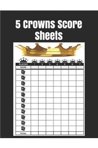 5 Crowns Score Sheets