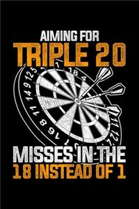 Aiming For Triple 20 Misses In The 18 Insead Of 1