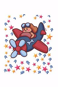 Funny Dog Pilot Notebook