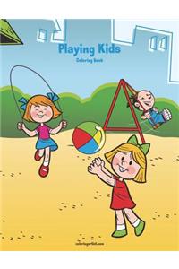Playing Kids Coloring Book 1