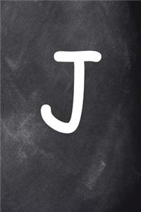 Monogram J Personalized 2019 Weekly Planner J Chalkboard 134 Pages