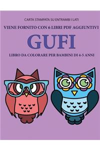 Libro da colorare per bambini di 4-5 anni (Gufi)