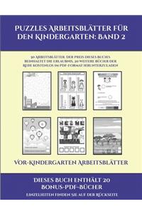 Vor-Kindergarten Arbeitsblätter (Puzzles Arbeitsblätter für den Kindergarten
