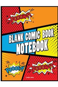 Blank Comic Book Notebook