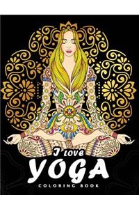 I love Yoga Coloring book