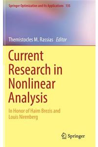 Current Research in Nonlinear Analysis