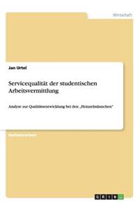 Servicequalität der studentischen Arbeitsvermittlung