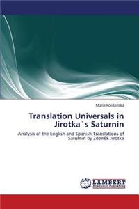 Translation Universals in Jirotkas Saturnin
