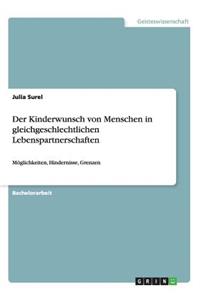 Der Kinderwunsch von Menschen in gleichgeschlechtlichen Lebenspartnerschaften