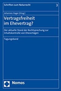 Vertragsfreiheit Im Ehevertrag?