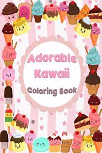 Adorable Kawaii Coloring Book