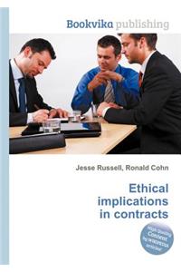 Ethical Implications in Contracts