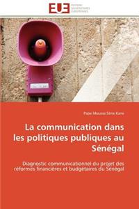 La Communication Dans Les Politiques Publiques Au S�n�gal