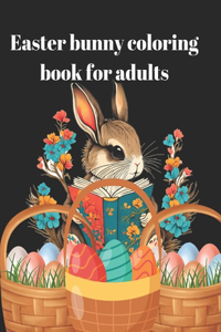 Easter bunny coloring book for adults