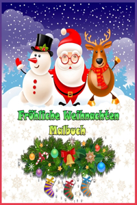 Fröhliche Weihnachten Malbuch