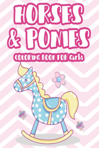Horses & Ponies Coloring Book For Girls