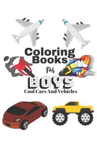 Coloring Books For Boys Cool Cars And Vehicles