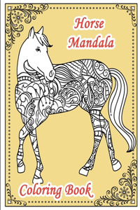Horse Mandala Coloring Book