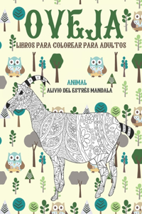 Libros para colorear para adultos - Alivio del estrés Mandala - Animal - Oveja