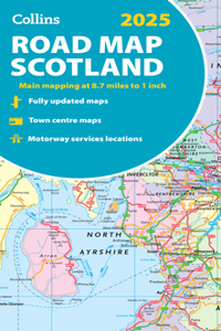 2025 Collins Road Map of Scotland