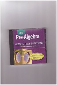 Lesson Presentations CD-R Pre-Alg 2004