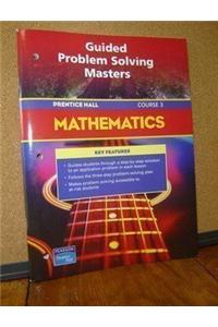 Prentice Hall Math Course 3 Guided Problem Solving Blackline Masters 2004 C