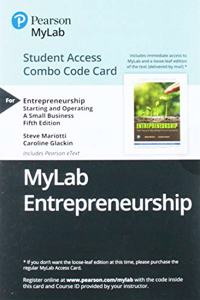 Mylab Entrepreneurship with Pearson Etext -- Combo Access Card -- For Entrepreneurship