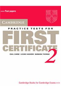 Cambridge Practice Tests for First Certificate 2 Student's book
