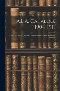 A.L.A. Catalog, 1904-1911
