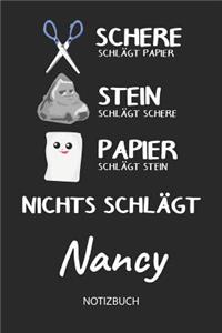 Nichts schlägt - Nancy - Notizbuch