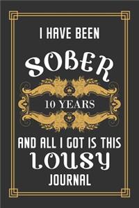 10 Years Sober Journal