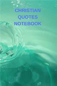 Christian Quotes Notebook
