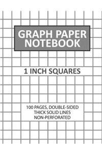 Graph Paper Notebook 1 Inch Squares