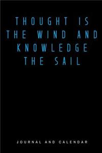 Thought Is the Wind and Knowledge the Sail