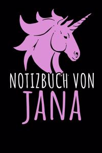 Notizbuch Von Jana