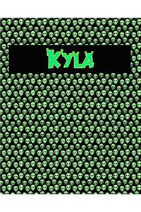 120 Page Handwriting Practice Book with Green Alien Cover Kyla