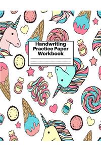 Handwriting Practice Paper Workbook