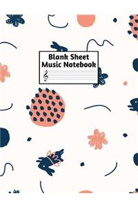 Blank Sheet Music Notebook