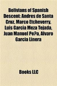 Bolivians of Spanish Descent