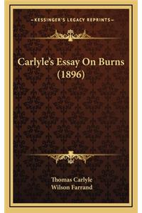 Carlyle's Essay on Burns (1896)