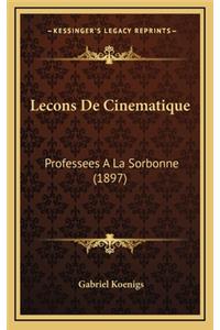 Lecons de Cinematique
