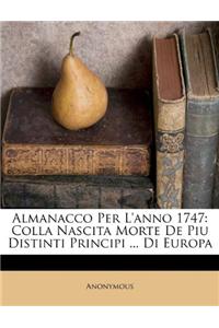 Almanacco Per L'Anno 1747