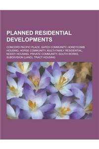 Planned Residential Developments