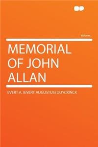 Memorial of John Allan