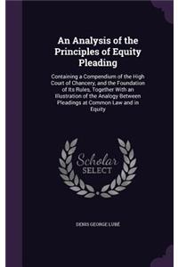 Analysis of the Principles of Equity Pleading