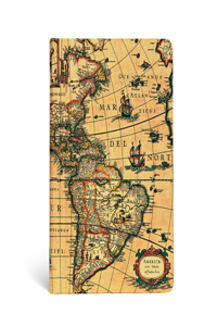 Paperblanks Western Hemisphere Early Cartography Hardcover MIDI Unlined Elastic Band Closure 176 Pg 85 GSM