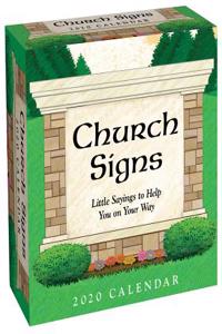 Church Signs 2020 Day-To-Day Calendar