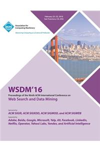 WSDM 16 9th ACM International Conference on Web Search and Data Mining
