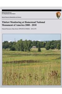 Thicket Monitoring at Homestead National Monument of America 2000 - 2010